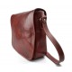 Mens leather bag shoulder bag genuine leather messenger red business document bag