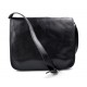 Borsa uomo messenger tracolla postino donna vera pelle nero