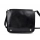 Borsa uomo messenger tracolla postino donna vera pelle nero