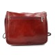 Borsa uomo messenger tracolla postino donna vera pelle rosso