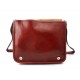 Borsa uomo messenger tracolla postino donna vera pelle rosso
