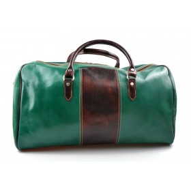 Sac de voyage en cuir homme femme bandoulière en cuir véritable sac de sport sac bagage à main vert brun