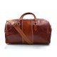 Sac de voyage en cuir homme femme bandoulière en cuir véritable sac de sport sac bagage à main rouge miel