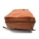 Leather brown backpack genuine leather travel bag weekender sports bag