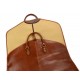Sac en cuir vêtement cuir de voyage sac fourre-vêtement avec poignées costume sac de vêtement suspendus sac vêtement marron mat