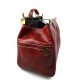 Ladies leather handbag doctor bag handheld shoulder bag red made in Italy genuine leather bag