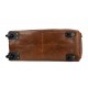 Bolso de viaje marron con ruedas bolso de cuero
