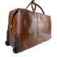 Sac voyage trolley brun voyage en cuir sac bagages a main en cuir