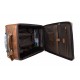 Valise voyage en cuir marron fonce sac voyage de bagages a main en cuir carryon sac de cabine sac en cuir pilote sac en cuir