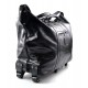 Maleta de cuero bolso de viaje negro con ruedas bolso hombre bolso de cuero