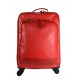 Leder reisekoffer troller rot leder reisetasche manner damen mit griff leder tasche reise tasche mit 4 rollen