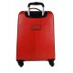 Leather trolley red travel bag weekender overnight leather bag with 4 wheels leather cabin luggage airplane bag