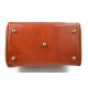Ladies leather handbag doctor bag handheld shoulder bag honey made in Italy genuine leather bag
