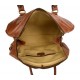 Leder reisetasche manner damen mit griffen braun schultertasche leder