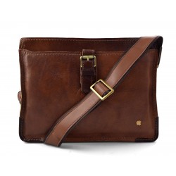 Sacoche de ipad tablet en cuir sacoche portable sac cuir sac à main bandoulière brun