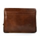 Leather satchel mens leather messenger ladies handbag shoulderbag ipad tablet holder leather bag brown