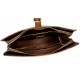 Bolso para tableta de cuero bolso messenger de piel bolso de hombre bolso de mujer piel marron oscuro
