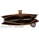 Bolso para tableta de cuero bolso messenger de piel bolso de hombre bolso de mujer piel marron oscuro