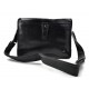 Bolso para tableta de cuero bolso messenger de piel bolso de hombre bolso de mujer piel marron oscuro