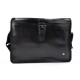 Bolso para tableta de cuero bolso messenger de piel bolso de hombre bolso de mujer piel marron oscuro