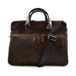 Leather satchel brown messenger men ladies bag handbag