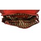 Sac à bandoulière en cuir notebook sac homme femme sac d'épaule messenger rouge