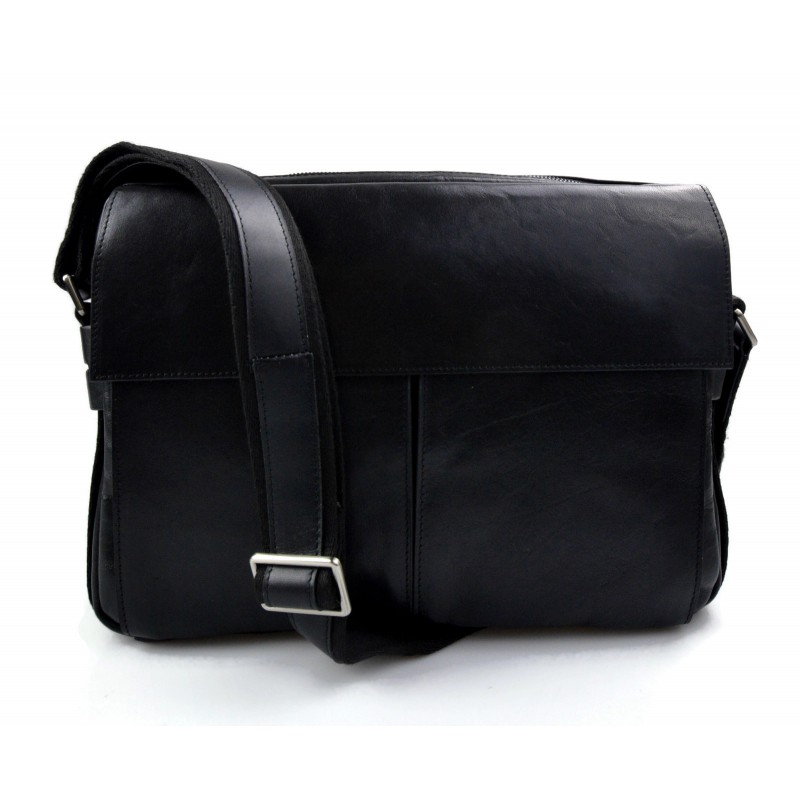 Sacoche de ipad tablet en cuir sacoche portable femme homme noir