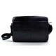 Leather satchel mens messenger ladies handbag ipad tablet leather bag black