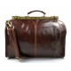 Leather doctor bag mens travel brown womens cabin luggage bag leather shoulder bag