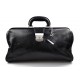 Leather doctor bag messenger handbag ladies men leatherbag briefcase vintage black