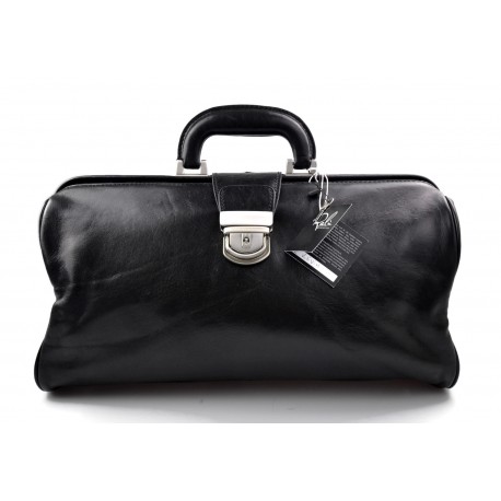 Sac cuir doctor bag docteur homme femme sac messenger en cuir sac cartable noir
